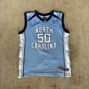 Jordan Brand UNC Tar Heels #50 Basketball Jersey Blue Argyle Size L